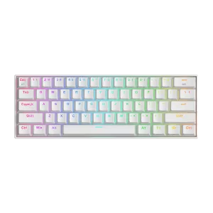 Redragon K530 Pro RGB Draconic Wireless White Gaming Keyboard - Brown Switches