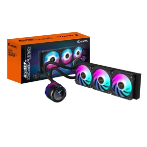 Gigabyte AORUS WATERFORCE X II 360 ARGB 360mm AIO CPU Liquid Cooler - Black