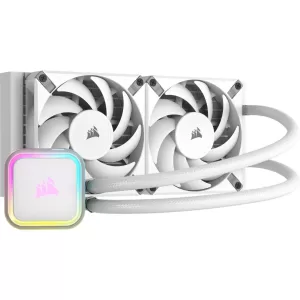 Corsair iCUE H100i RGB Elite AIO 240mm Liquid CPU Cooler - White