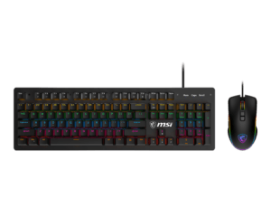 MSI Forge GK300 RGB Gaming Keyboard Mouse Combo - Blue Switches